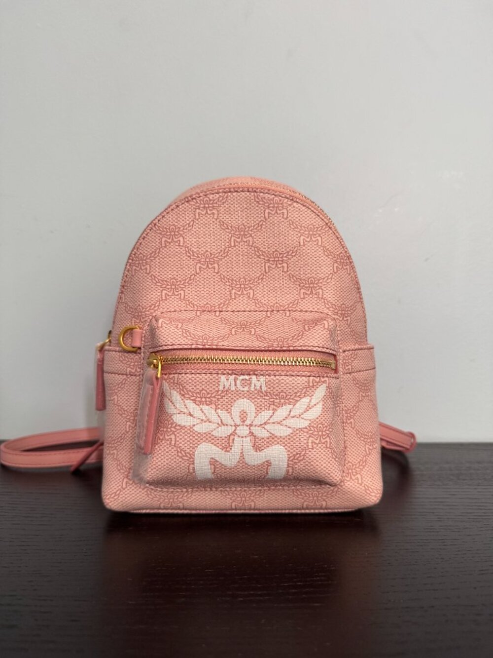 MCM Mini Backpack in Lauretos Pink